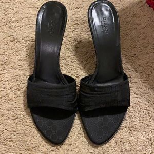 Gucci slip on heels